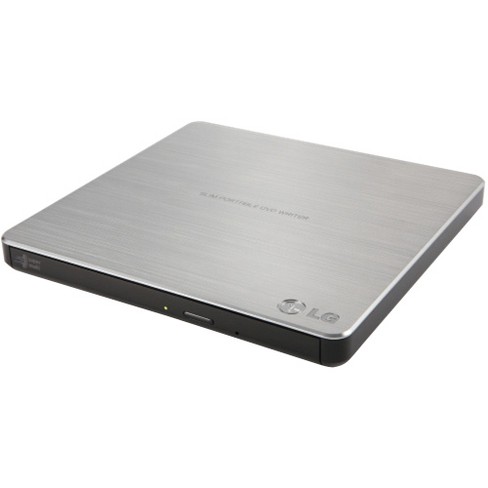 Lg Electronics 8x Usb 2 0 Super Multi Ultra Slim Portable Dvd Rw External Drive With M Disc Support Retail Silver Gp60ns50 Target