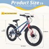 Zeus & Ruta 20'' Kids Fat Tire Mountain Bike with 7-Speed Gears, Dual Disc Brakes, for Boys & Girls Age 5+ - 3 of 4