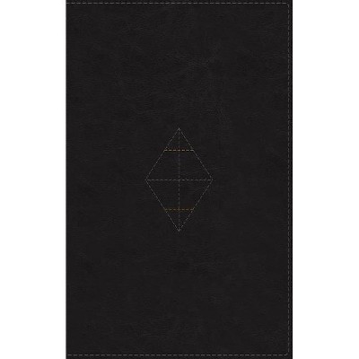 Nasb, Thinline Bible, Leathersoft, Black, Red Letter Edition, 2020 Text, Thumb Indexed, Comfort Print - by  Zondervan (Leather Bound)