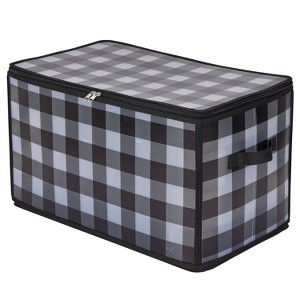 Organize It All 112ct Ornament Storage Organizer Buffalo Plaid - 1 of 4