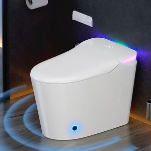 Vipbear One-Piece Toilets with Auto Soft Close/Foot Sensor Smart Toilet with Bidet Built in,Bidet Toilet with Heated Seat Tankless Toilet for Bathroom - 1 of 4