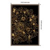 Amanti Art Rose bouquet in gold and black by Rosana Laiz Blursbyai Canvas Wall Art Print Framed 16 x 23-in. - 4 of 4