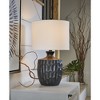 Signature Design by Ashley Ellisley Casual Ceramic Table Lamp, Black - 2 of 4