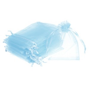 Unique Bargains Drawstring Mini Gift Candy Christmas Party Wedding Organza Bags 50 Pcs - 1 of 4