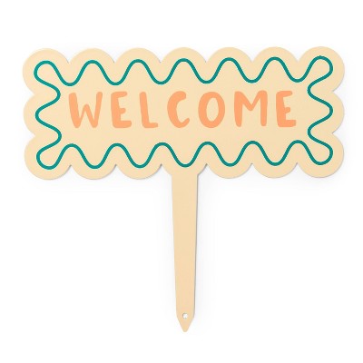 Metal Garden Stake Outdoor Decor Welcome - Bullseye's Playground™