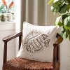 Felina Fish Pillow - Natural - 18"X18" - Safavieh - 2 of 4