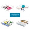 iDesign Plastic Makeup Drawer Organizer Tray - Set of 4 - Clear - 4 of 4