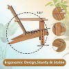 MaseiKar Teak Wood Adirondack Chair Wide Armrest, Durable and Weather Resistant, Garden Furniture for Outdoor, Patio or Beach - 3 of 4