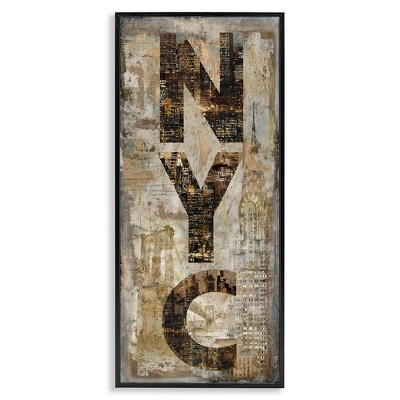 Stupell Industries New York City Montage Collage, 10" x 24"