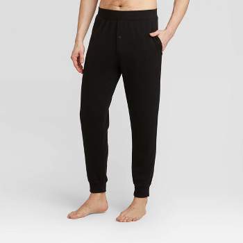 cheibear Womens Velvet Bottom Lounge Pajama Sleepwear Ankle Wide Leg Pants  Black X-Small