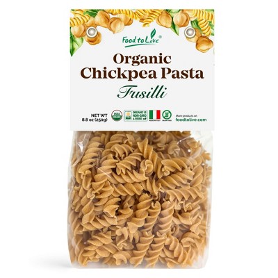 Organic Chickpea Fusilli Pasta, 8.8 oz - by Food To Live