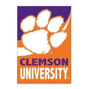 NCAA Clemson University Garden Flag 12x18 Double Sided, Officially Licensed Sports Flags For Outside, Indoor and Outdoor College Students & Alumni - 1 of 1