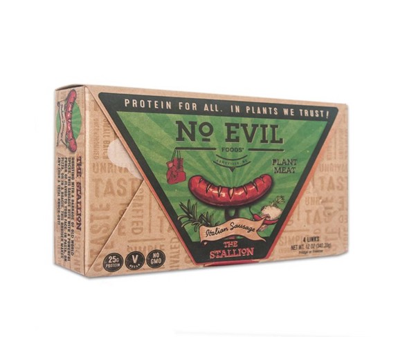 No Evil Foods The Stallion Meatless Sausage Links - 12oz