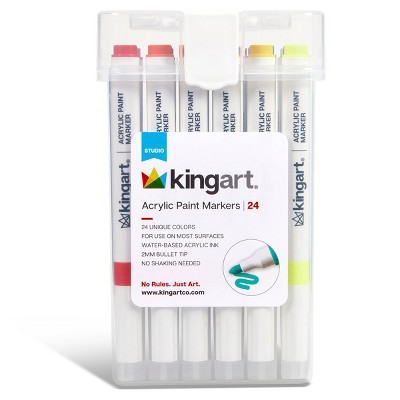 KINGART Acrylic Paint Markers 24 Colors