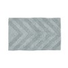 Hugo 6-Piece Bath Rug Set 100% Premium Cotton Tufted Chevron Pattern Bathmats for Bathroom, Super Soft Absorbent Machine Washable - 3 of 4