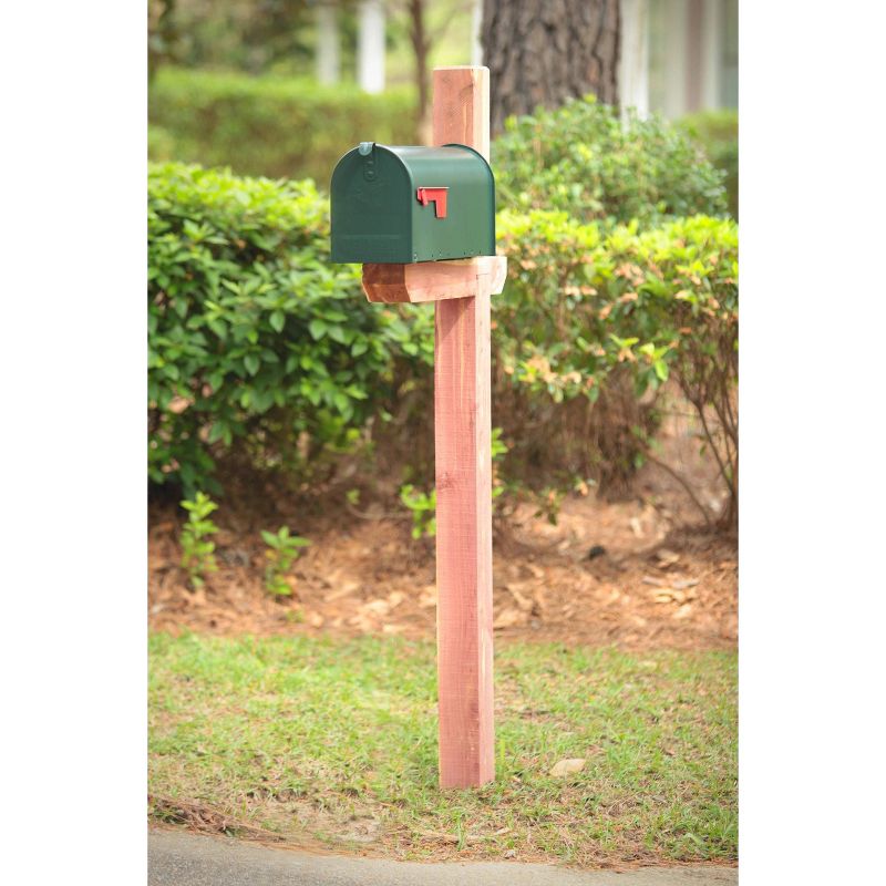 Architectural Mailbox Deluxe Drive In Mailbox and Address Posts Cedar, 3 of 4