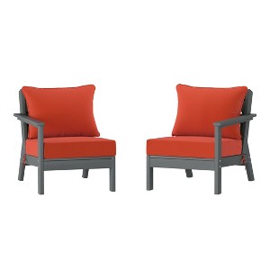 WestinTrends Avalon Outdoor Patio HDPE Sectional Sofa with Patio Cushions - 1 of 4