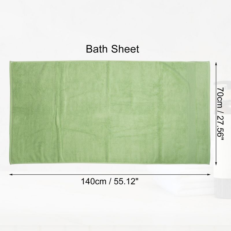 Unique Bargains Soft Absorbent Cotton Bath Towel for Bathroom kitchen Shower Towel Classic Design 1 Pcs, 4 of 7