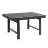 Heynemo Outdoor Dining Table Patio Steel Slat Rectangle Table,Long Outdoor Dining Table, High Table For Party, High Garden Table - 2 of 4