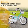 RoyalBaby Princess Girl Kids Bicycle with Training Wheels - 2 of 4