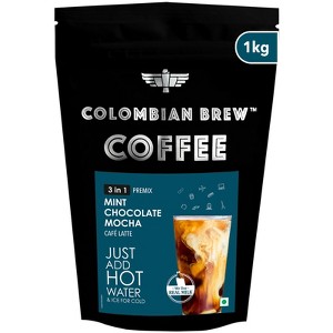 Colombian Brew Mint Chocolate Mocha Instant Coffee, No Sugar Vegan 1kg - 1 of 2