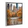 Stupell Industries Autumnal New York Across River Floating Frame Canvas Art - 2 of 4