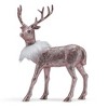 Ornativity  Glitter Christmas Reindeer - Rose Gold - Pack of 2 - 2 of 4