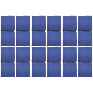 24 Pack Solid Polyester Bandanas Bulk Set for Crafts Costumes or Teams - 1 of 4