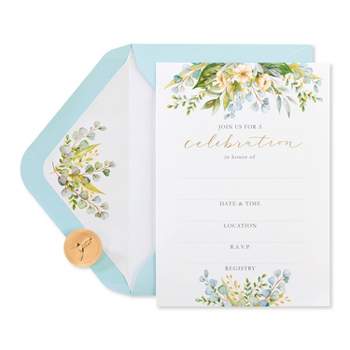 20ct Wedding Invitation Cards Eucalyptus Leaves - PAPYRUS