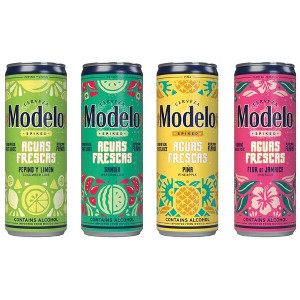 Modelo Spiked Aguas Frescas Variety Pack Flavored Malt Beverage - 12pk/12 fl oz Cans - 1 of 4