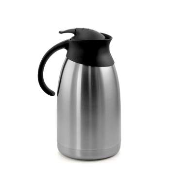 MegaChef 2L Stainless Steel Thermal Beverage Carafe for Coffee and Tea