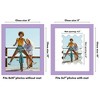 Americanflat Picture Frame with Oval Mat Insert and Shatter-Resistant Glass - Signature Collection - Photo Frame for Wall Display - 2 of 4