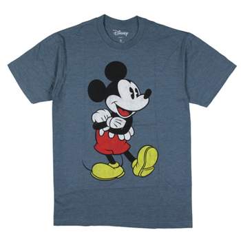 Mickey Mouse Mens' Folded Arms Classic Character Stance Graphic T-Shirt