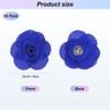 Unique Bargains Silk Alloy Created Camellia Flower Lapel Pin for Men Suit 2 x 1.3 inch 16 Pcs - 3 of 4