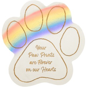 Pavilion Gift Company - Pawprints - 11" Pawprint Garden Stone - Stepping Stones and Pathways - 1 of 4