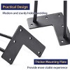 Aoibox 16 Inch Metal Hairpin Table Legs with Rubber Floor Protectors Black Set of 4 for DIY Furniture Projects - 4 of 4