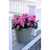 The HC Companies 20 Inch Diameter Versatile Indoor or Outdoor Fade Resistant Plastic Round Marina Flower Planter Pot, Chocolate Brown - 3 of 3