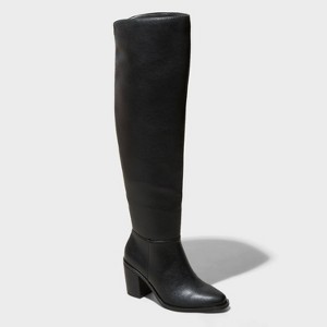 Women's Kendall Over the Knee Boots - Universal Thread™ Black - 1 of 3