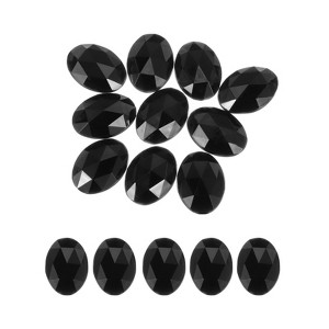 Unique Bargains Acrylic Flat Back DIY Decor Jewelry Oval Gems 10 Pcs - 1 of 4