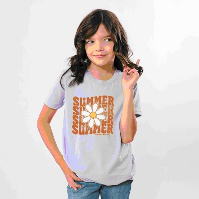 The Juniper Shop SmileyWorld Summer Wave Stacked Youth Short Sleeve Tee