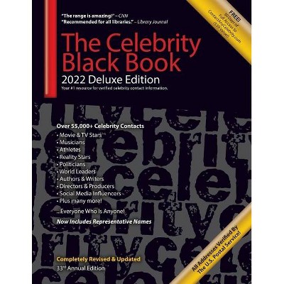 The Celebrity Black Book 2022 (Deluxe Edition) for Fans, Businesses & Nonprofits - 33rd Edition by  Jordan McAuley (Paperback)