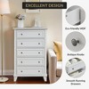 COZONY 48" Tall 5 Drawer Dresser for Bedroom, Wooden Chest of Drawers with Deep Storage, Modern Organizer w/Metal Handles for Living Room, Hallway - 4 of 4