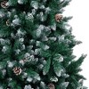vidaXL Artificial Christmas Tree with Pine Cones and White Snow 8 ft - 4 of 4
