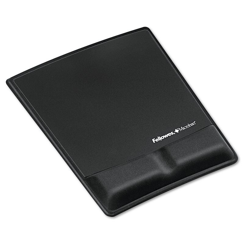 Fellowes Memory Foam Wrist Support w/Attached Mouse Pad Black 9181201, 1 of 6