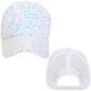 Anna-Kaci Women's Sparkly Sequin Baseball Cap Messy Low Bun Ponycap Velvet Mesh Trucker Hat - 2 of 4
