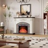 44" Farmhouse Fireplace Mantel With Heater - 2 of 4