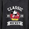 Women's - Disney - Mickey Classic 1928 Lightweight French Terry Wide Neck Long Sleeve Shirt - 2 of 4