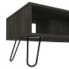 Coffee Table, Four Legs, Two Shelves, Espresso - 2 of 4