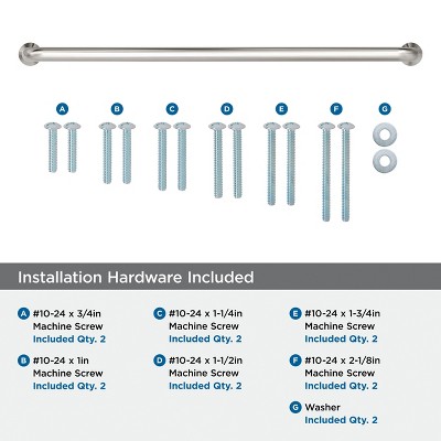 Satin Nickel 18-Inch Modern Industrial Appliance Pull