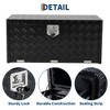 Heavy Duty Aluminum Truck Tool Box, Diamond Plate Underbody Storage Chest with Lock, Waterproof Trailer Toolbox. - 4 of 4